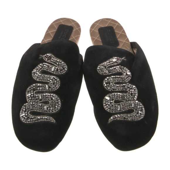 ❤️Gucci Kingsnake Velvet Mules❤️ - Picture 1 of 5